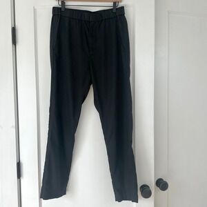 COS Black Pull On Pants Mens 34R‎ Regular Fit Elastic Waistband Casual